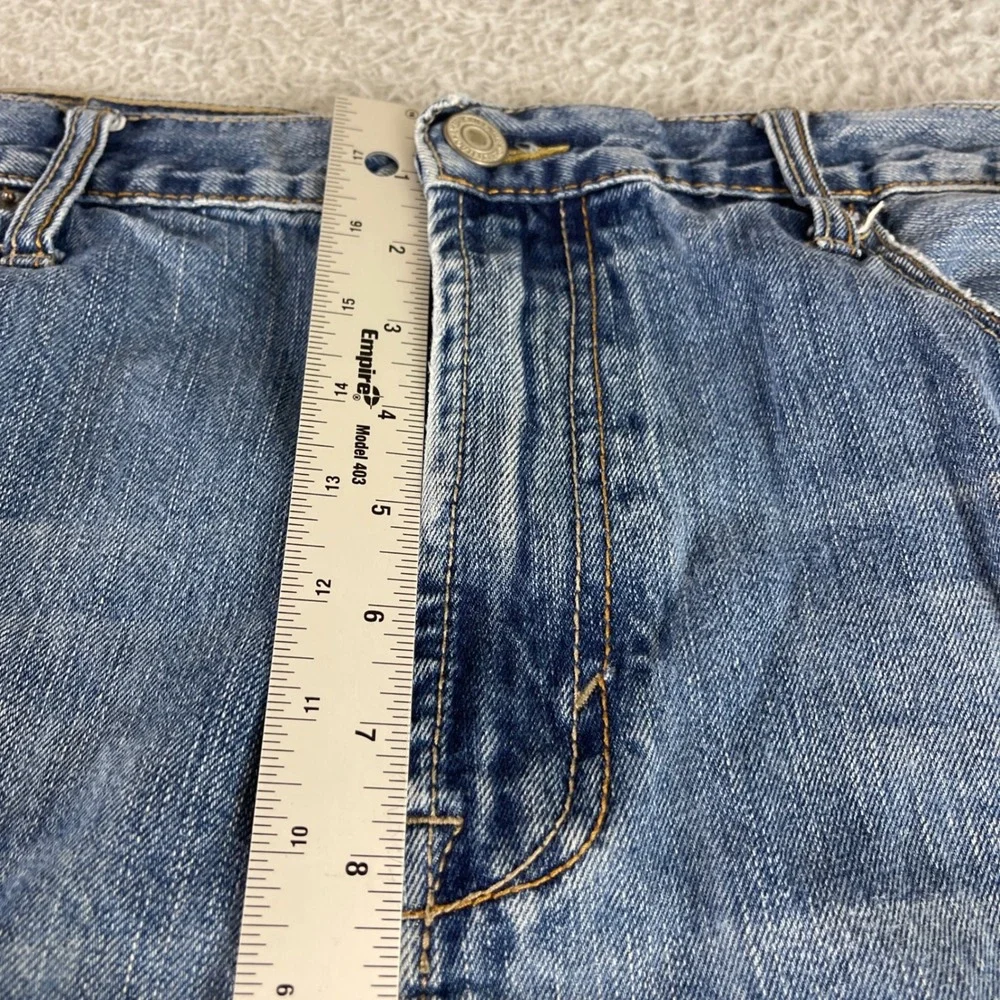 American Eagle Low Loose Mens Jeans 38x30 Medium Wash Blue Denim Relaxed Fit